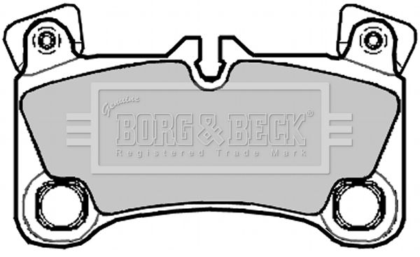 BORG & BECK Piduriklotsi komplekt,ketaspidur BBP2092